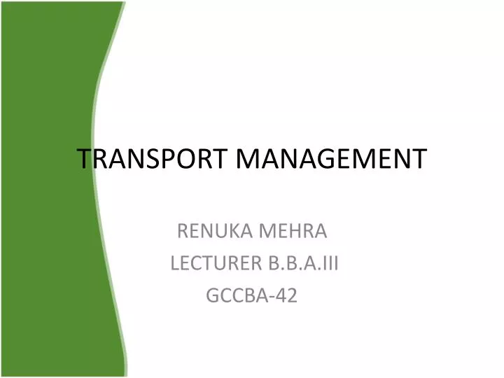 transport management