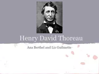 Henry David Thoreau