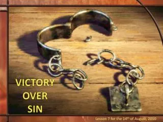 VICTORY OVER SIN