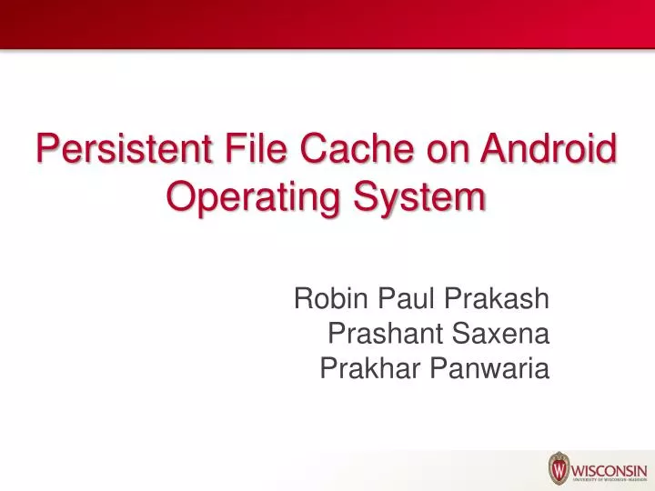 persistent file cache on android operating system