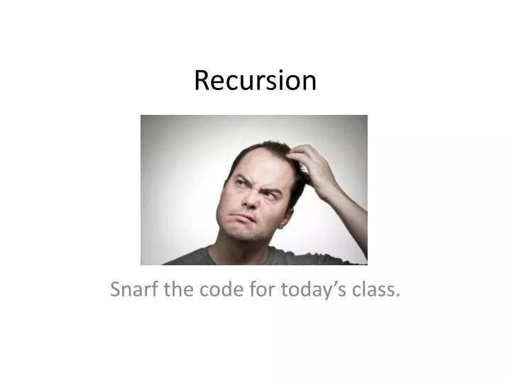 recursion