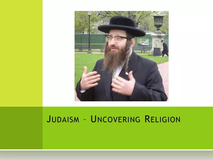 judaism uncovering religion