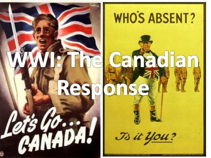 wwi the canadian response