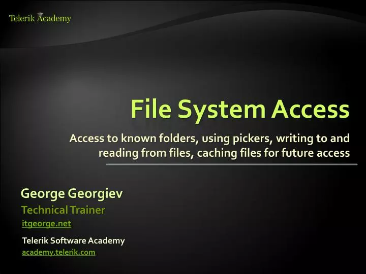 file system access