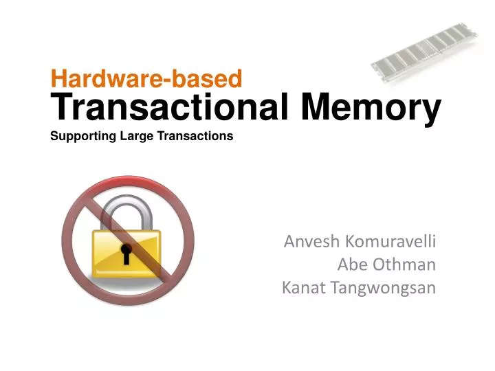 transactional memory supporting large transactions