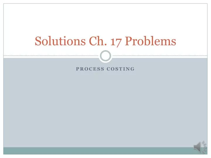 solutions ch 17 problems