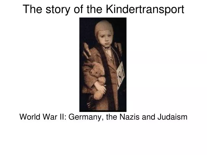 the story of the kindertransport
