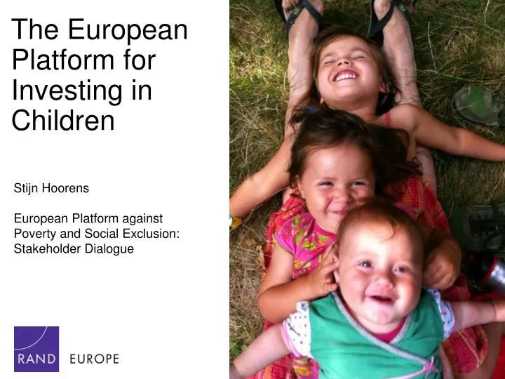 the european platform for investing in children