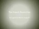 The French Revolution - slide 1