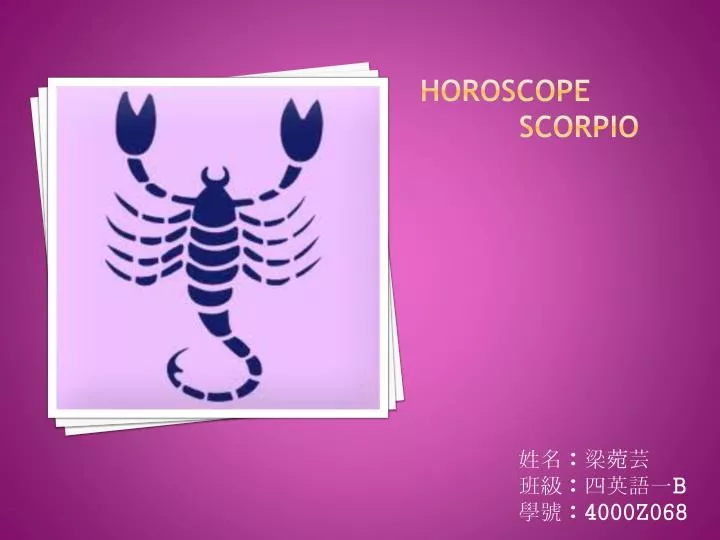horoscope scorpio