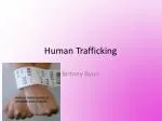 Human Trafficking - slide 1