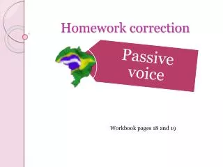 Homework correction