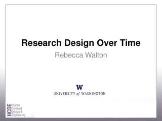 Research Design Over Time