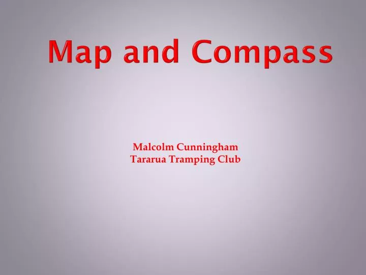 malcolm cunningham tararua tramping club