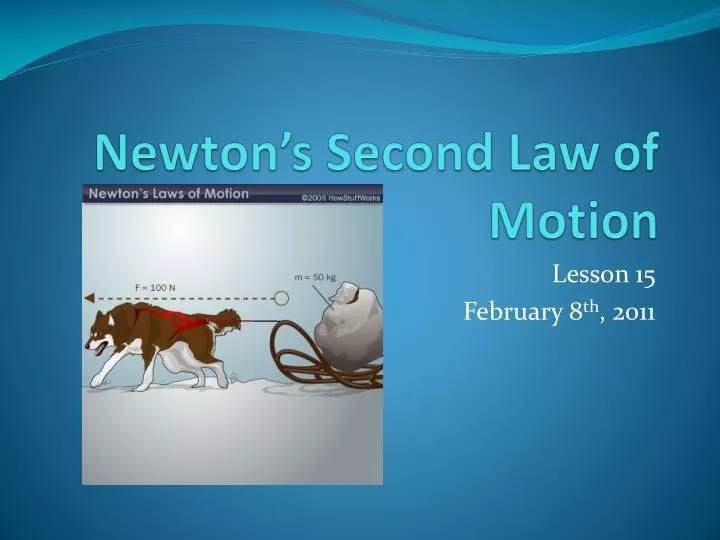 newton s second law of motion