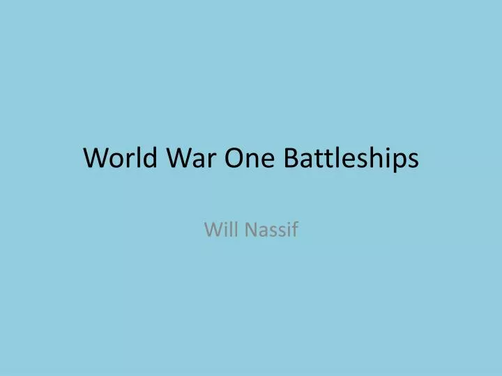 world war one battleships