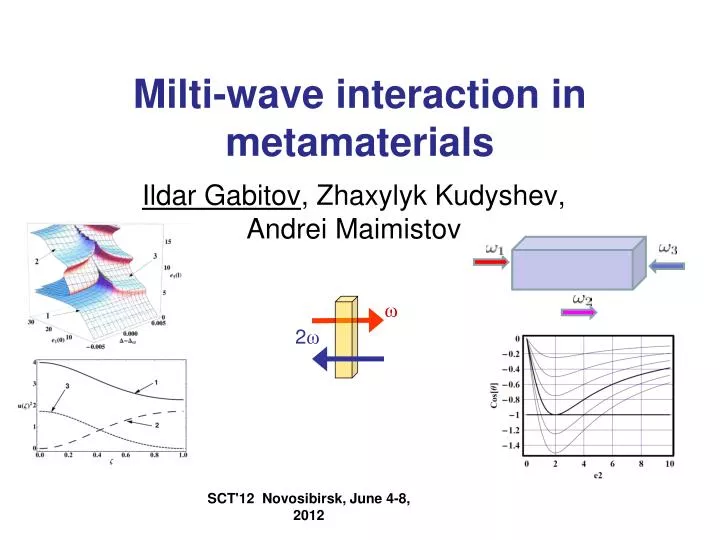 milti wave interaction in metamaterials