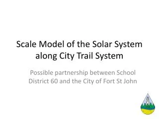 Scale Model of the Solar System along City Trail System