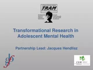 Transformational Research in Adolescent Mental Health