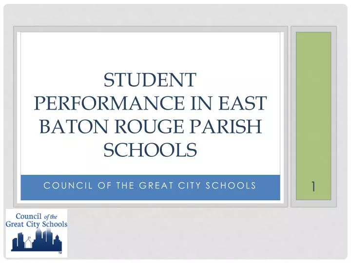student performance in east baton rouge parish schools