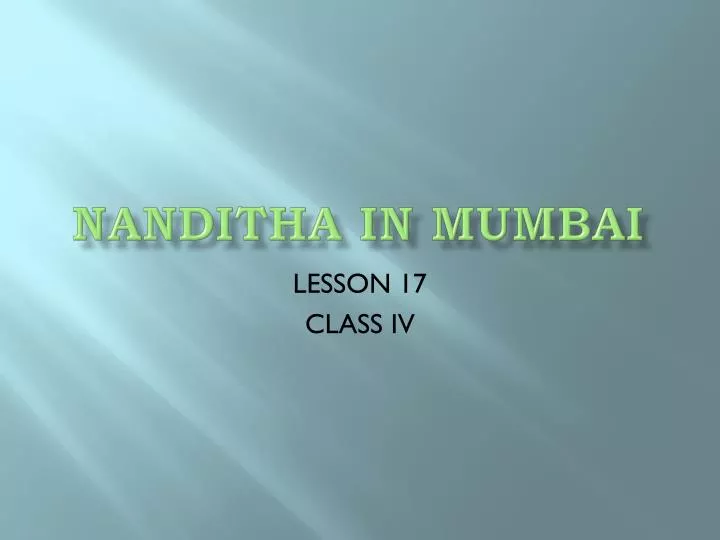nanditha in mumbai