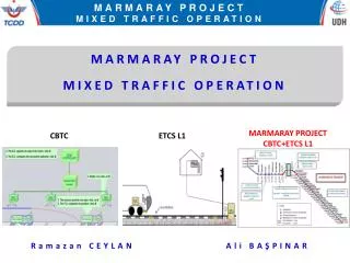 MARMARAY PROJECT MIXED TRAFFIC OPERATION