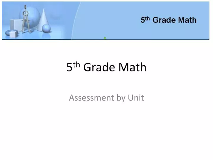 5 th grade math