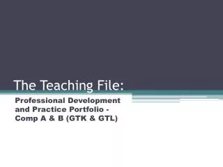 The Teaching File: