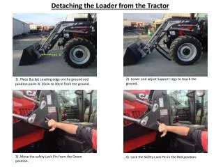 Detaching the Loader from the Tractor