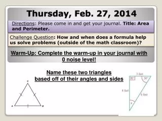 Thursday , Feb. 27, 2014