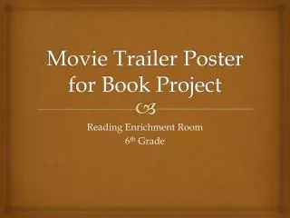 Movie Trailer Poster for Book Project