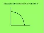 Production Possibilities Curve/Frontier - slide 1