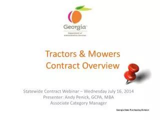 Tractors &amp; Mowers Contract Overview