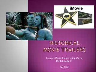 Historical movie trailers