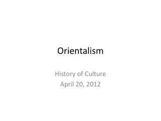 Orientalism