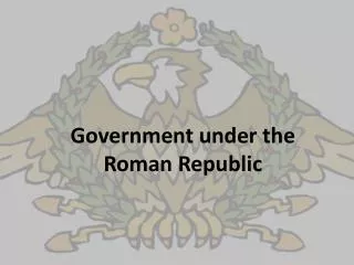 Government under the Roman Republic