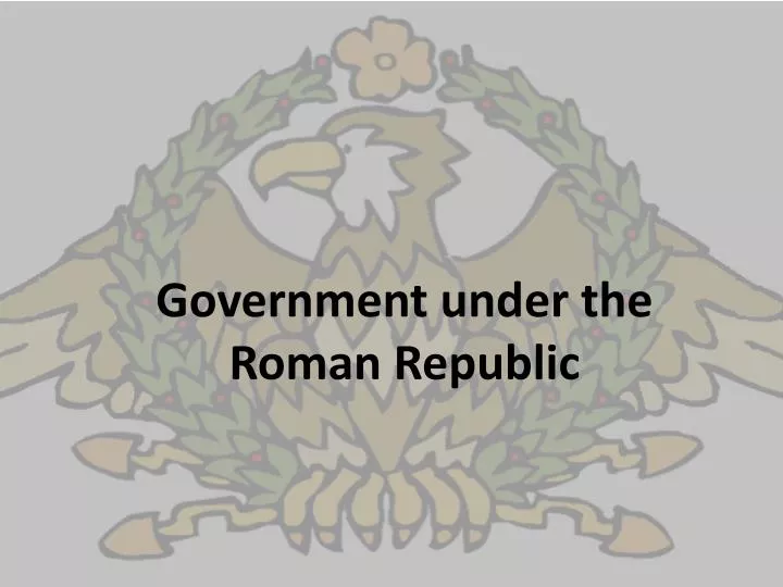 government under the roman republic