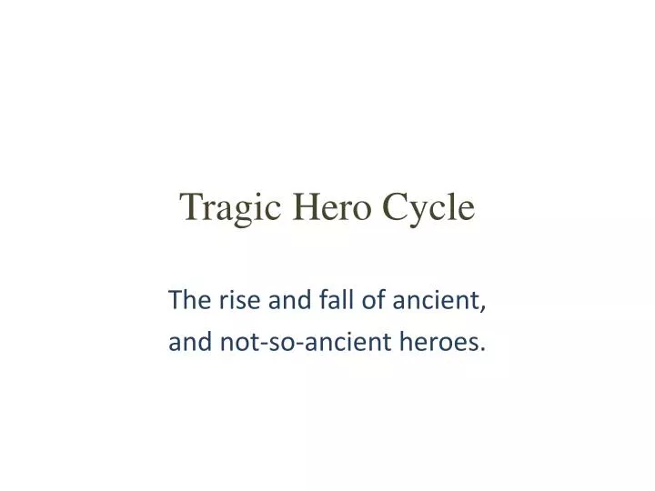 tragic hero cycle