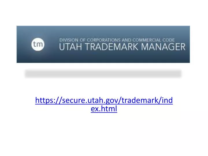 https secure utah gov trademark index html