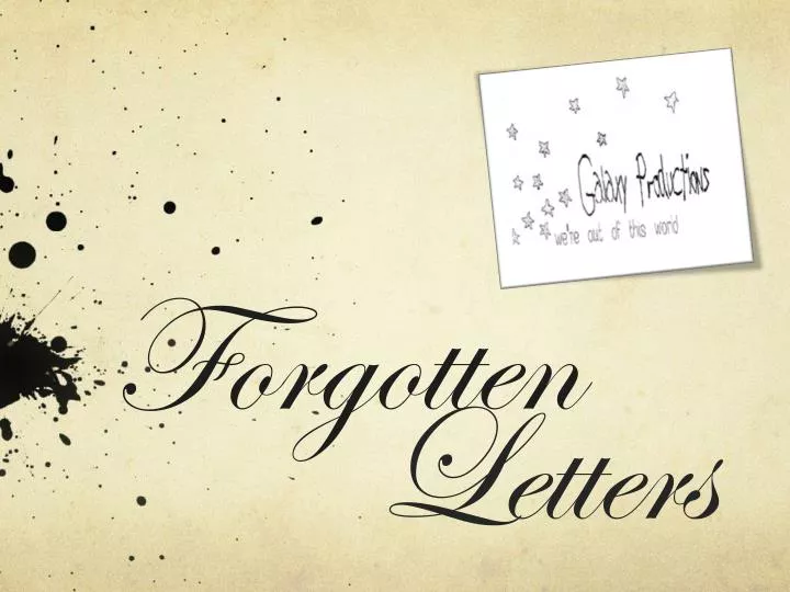 forgotten letters