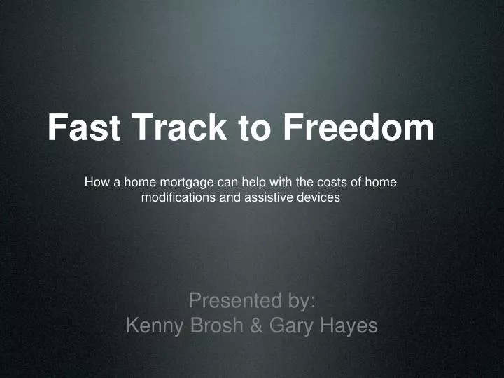 fast track to freedom