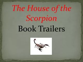 The House of the Scorpion Book Trailers