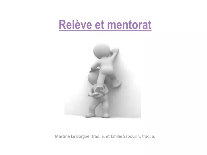 rel ve et mentorat