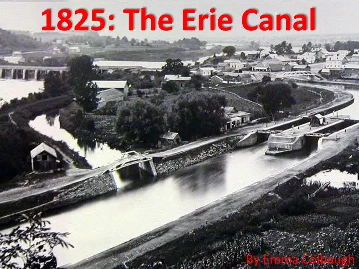 1825 the erie canal
