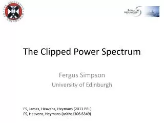 The Clipped Power Spectrum
