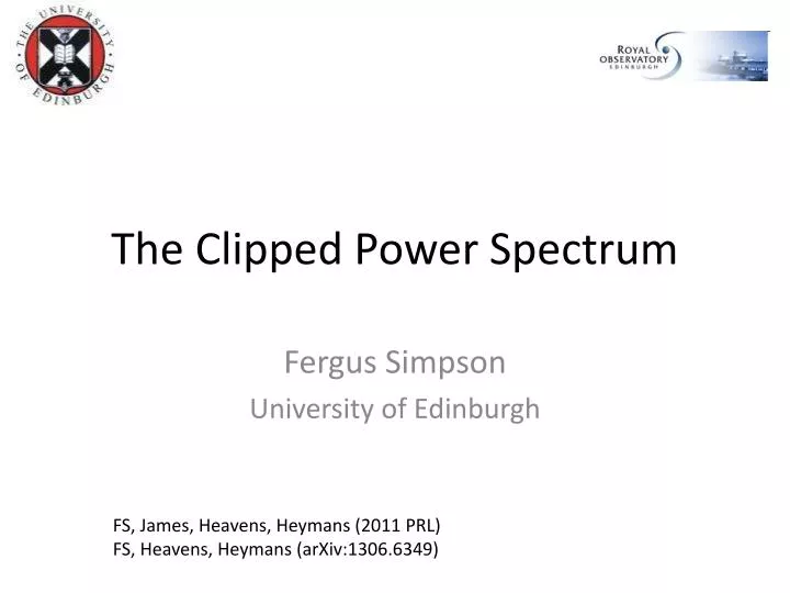 the clipped power spectrum