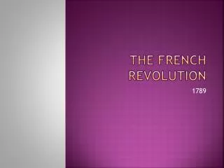 The French Revolution