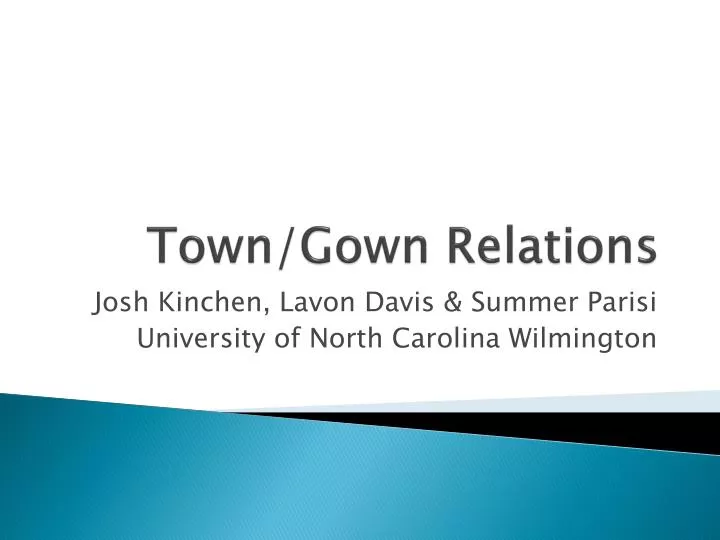 town gown relations