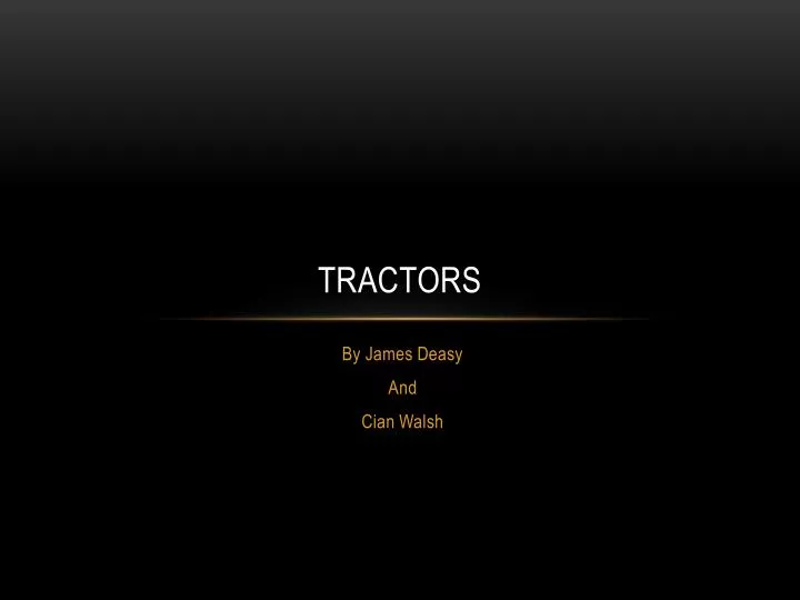 tractors