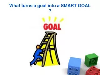 What turns a goal into a SMART GOAL ?